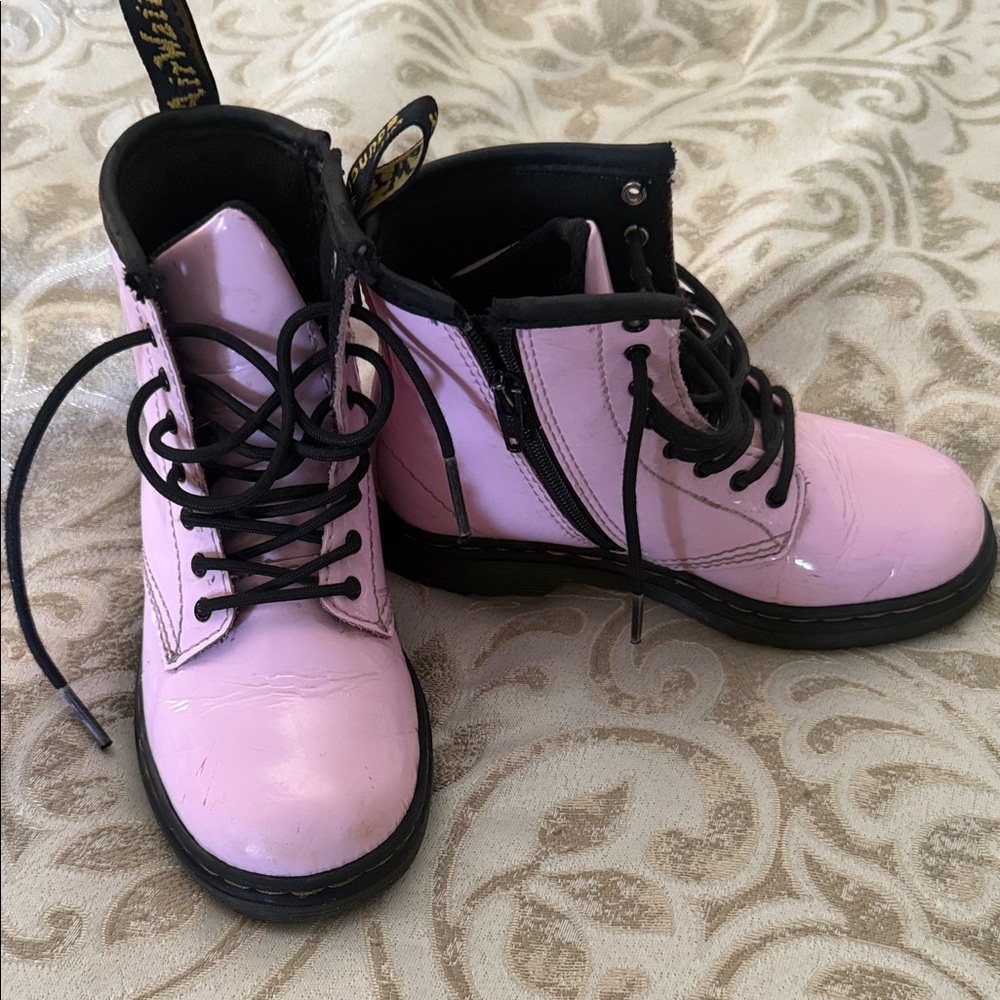 Dr. Martens Light Pink Moto Boots